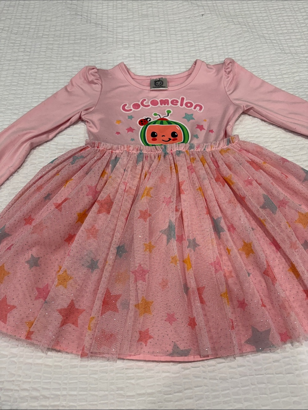 Cocomelon Toddler Pink Star Tulle Dress
Size 3T